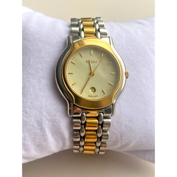 Authentic Gucci Two-Tone Stainless Steel Watch - Picture 2 of 11